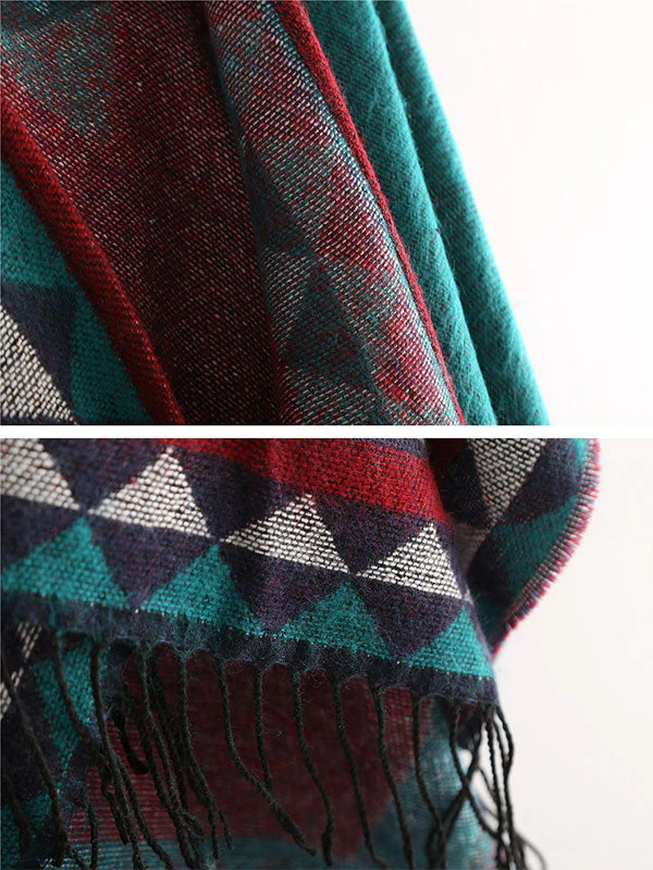 Ethnic Style Front Open Shawl Cardigan - Image 6