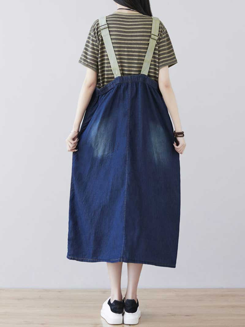 Feel Free Overall Midi Dress - Image 2