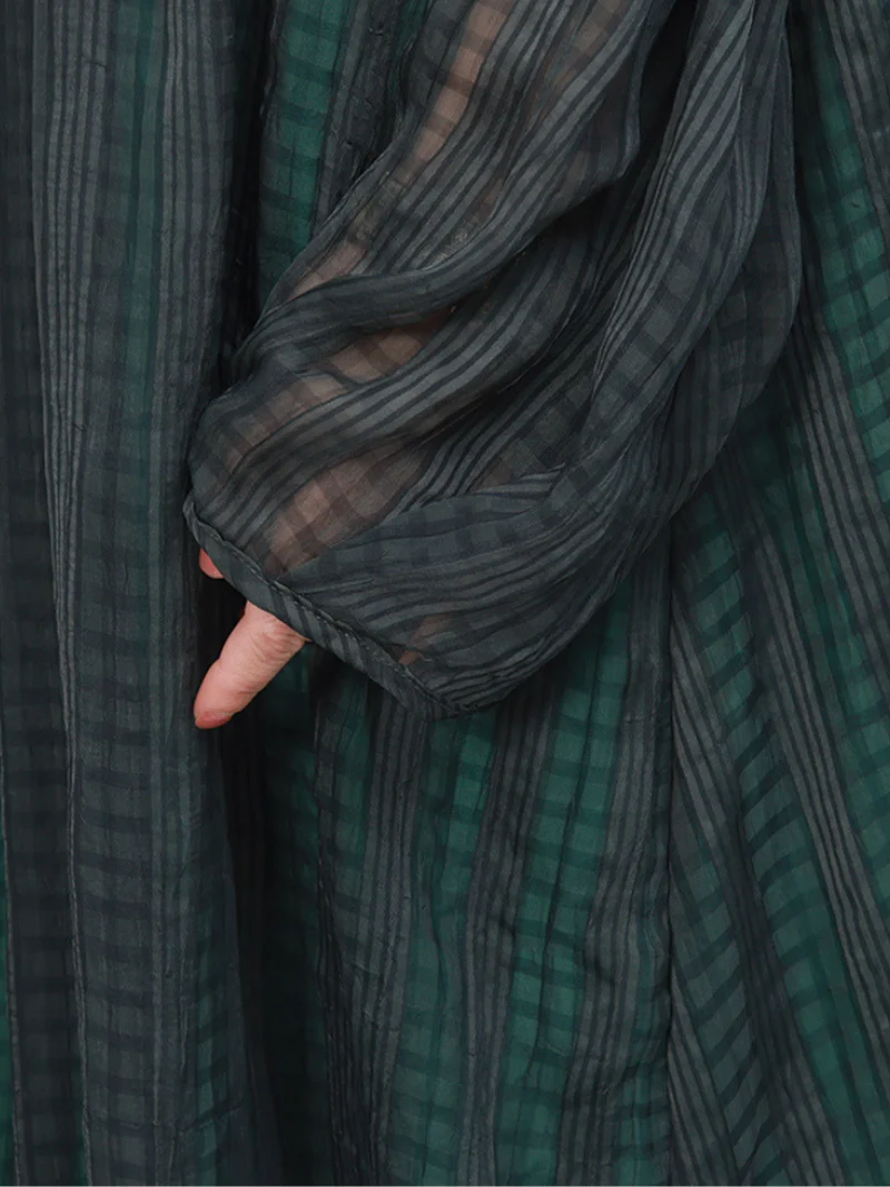 Women  Stylish Long Sleeves Maxi Dress - Image 6