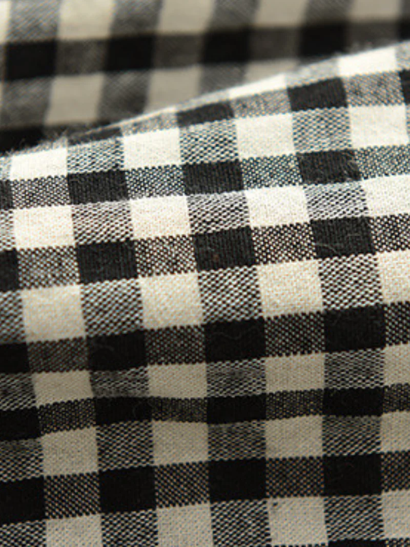 Elastic Waist Plaid Casual Harem Trousers Bottom Pants - Image 4