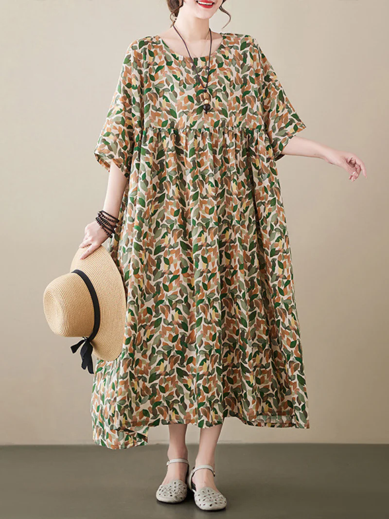 Ever-Pretty Round Neck Smock Dress - Image 4