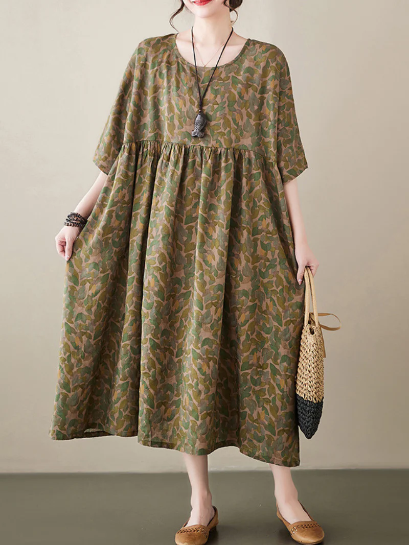 Ever-Pretty Round Neck Smock Dress - Image 6