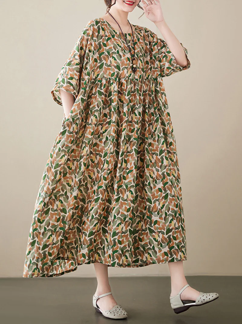 Ever-Pretty Round Neck Smock Dress - Image 7