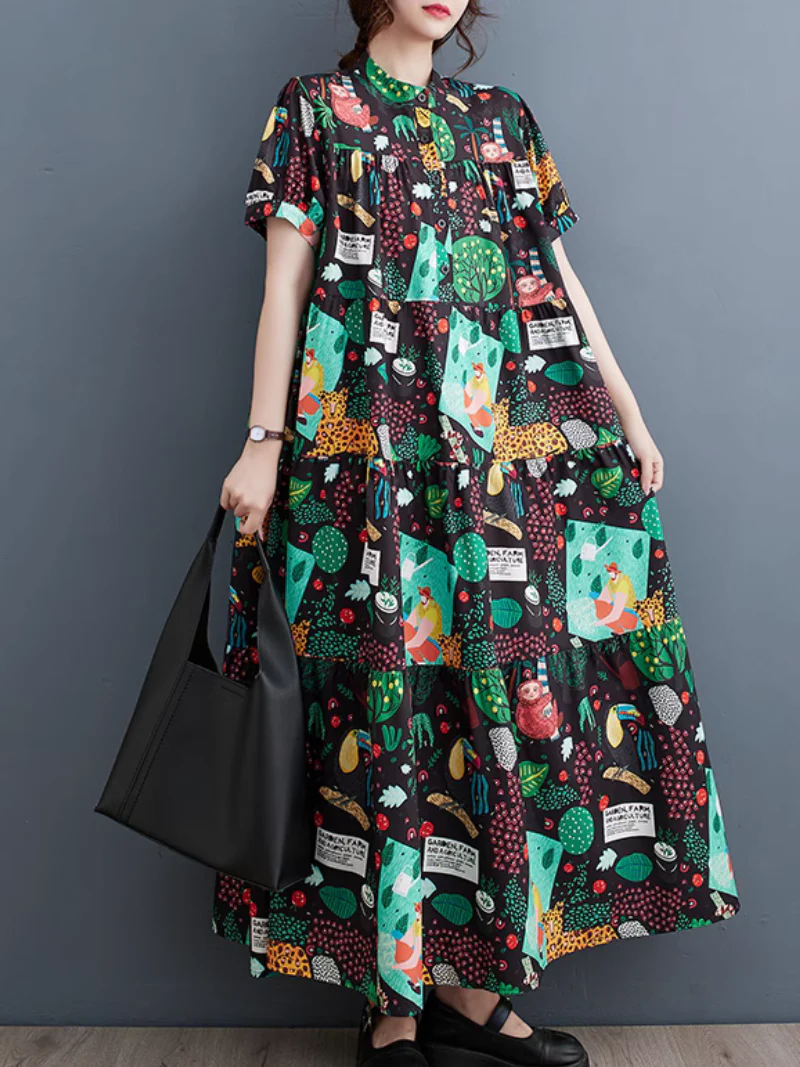 Everyone Love Short-Sleeved Maxi Dress - Image 9