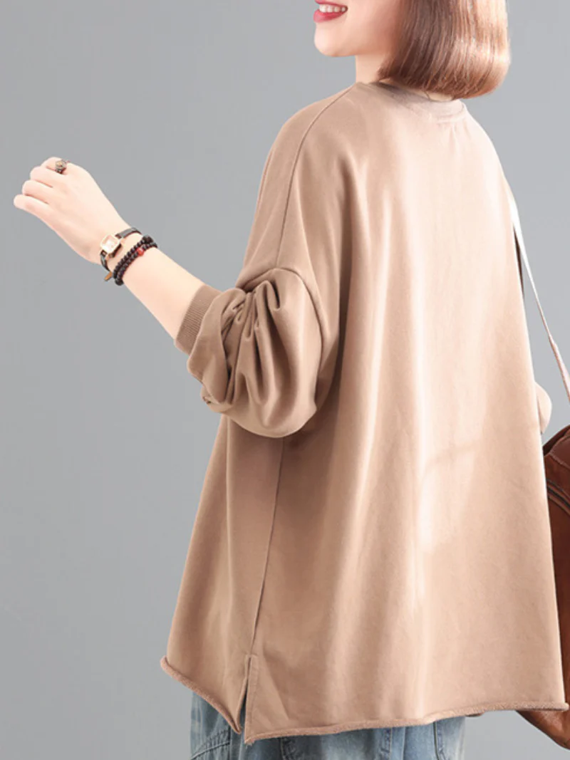 Everybody Loves Cotton Round Neck Loose Top - Image 2