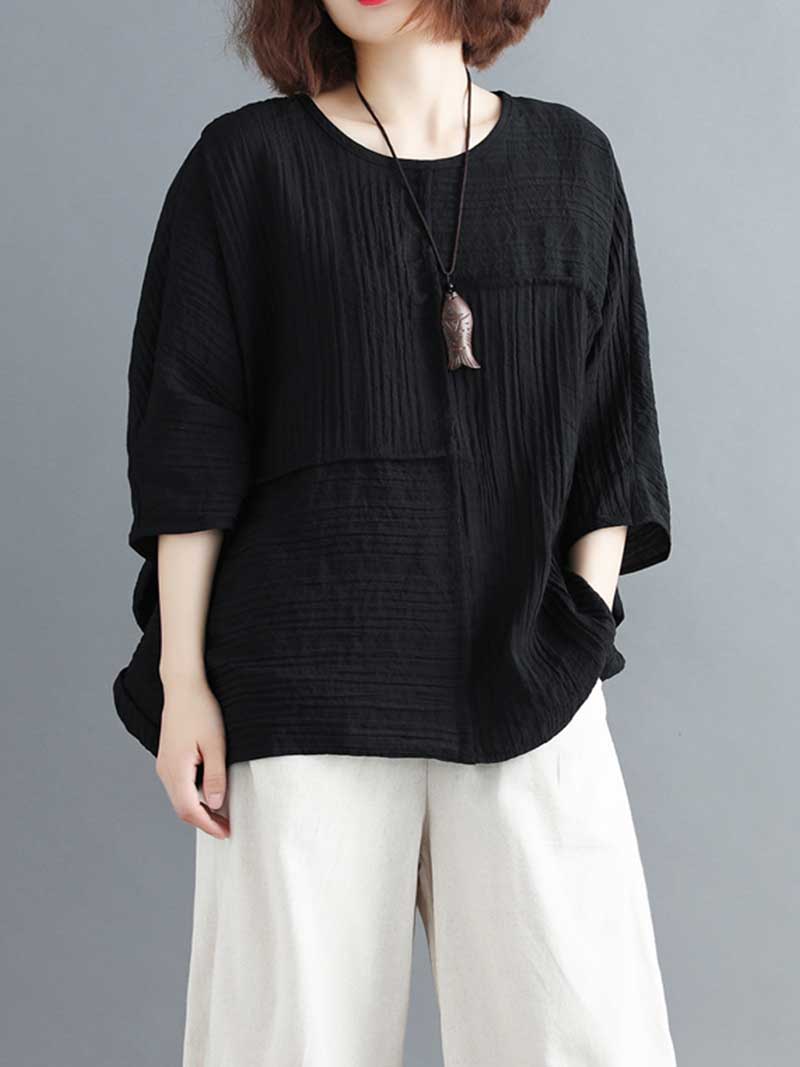 Everybody Loves Round Neck Plain Top - Image 7