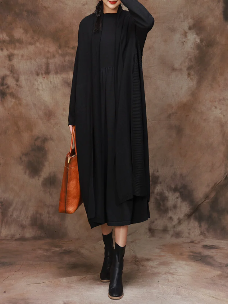 Everyday Luxury Side pocket Cardigan Coat - Image 8