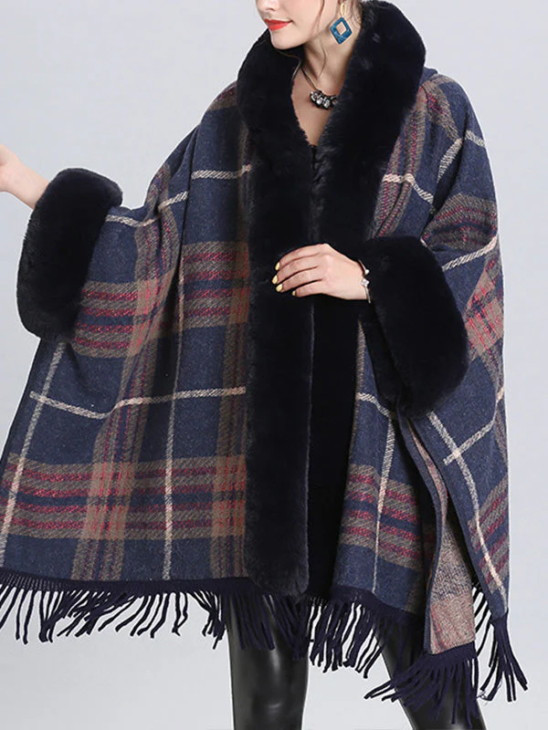 Extravagant Tassel Border Flully Neck Cape Cardigan - Image 13