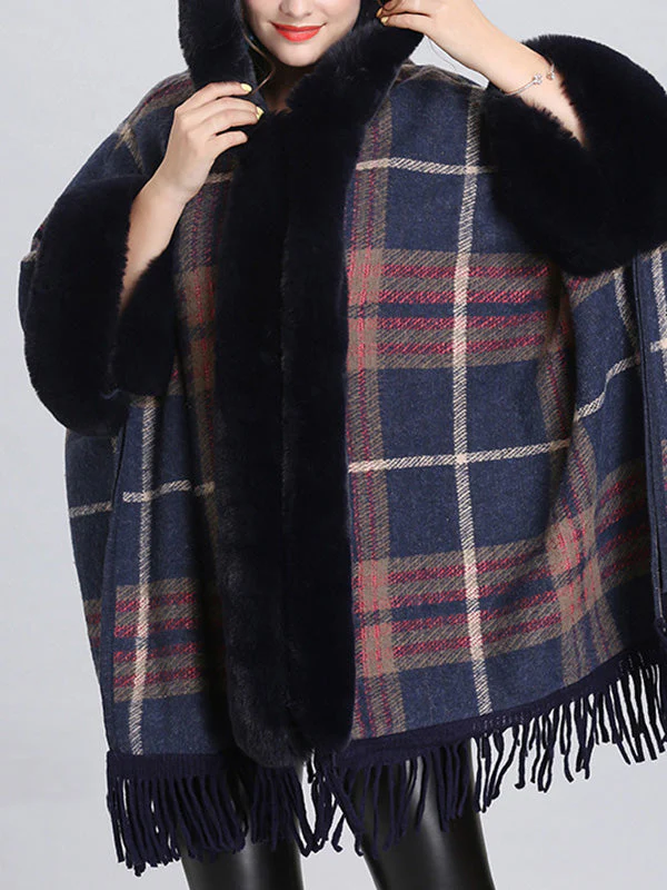 Extravagant Tassel Border Flully Neck Cape Cardigan - Image 14