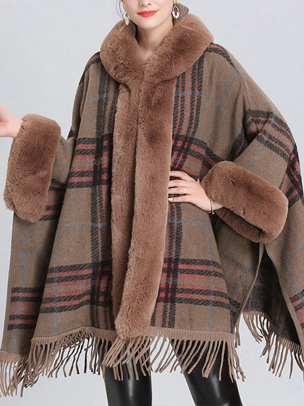 Extravagant Tassel Border Flully Neck Cape Cardigan - Image 15