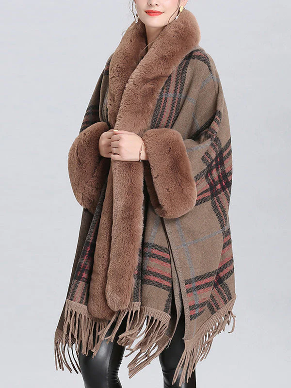 Extravagant Tassel Border Flully Neck Cape Cardigan - Image 18