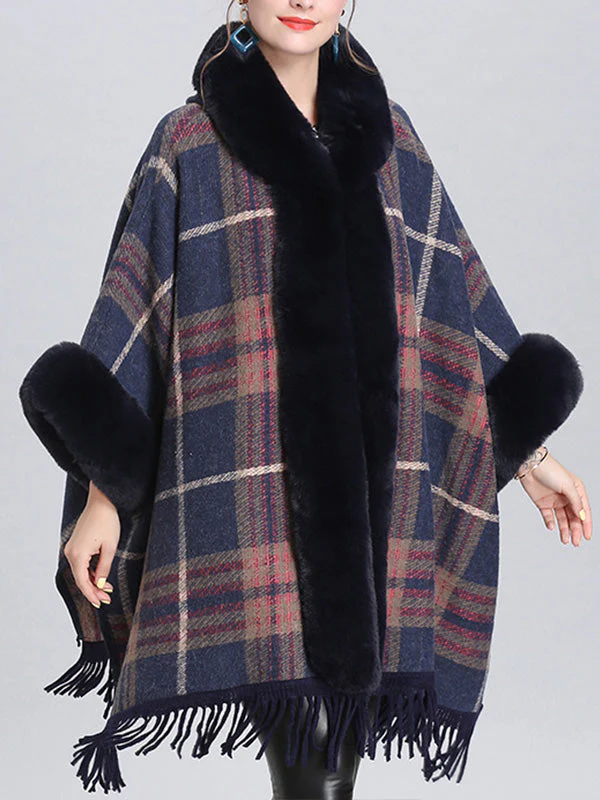 Extravagant Tassel Border Flully Neck Cape Cardigan - Image 3