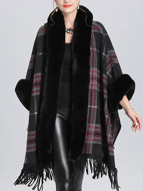 Extravagant Tassel Border Flully Neck Cape Cardigan - Image 4