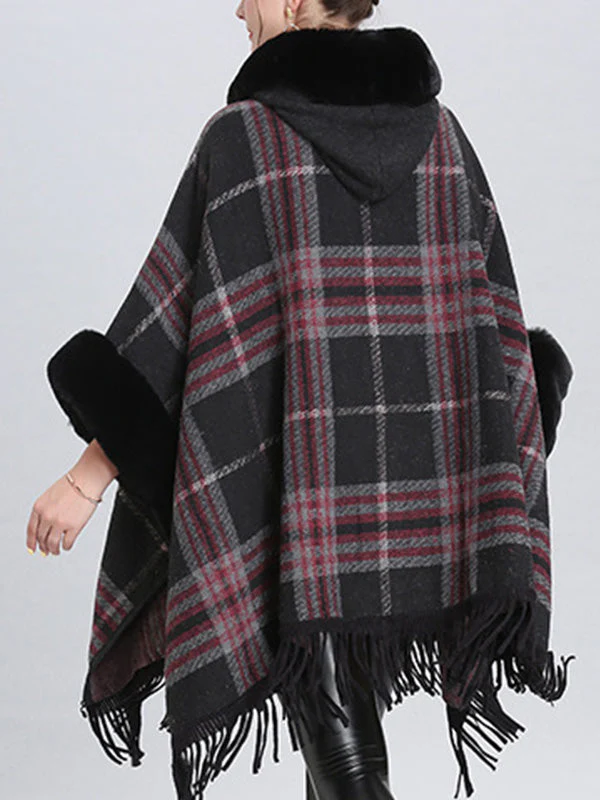 Extravagant Tassel Border Flully Neck Cape Cardigan - Image 7
