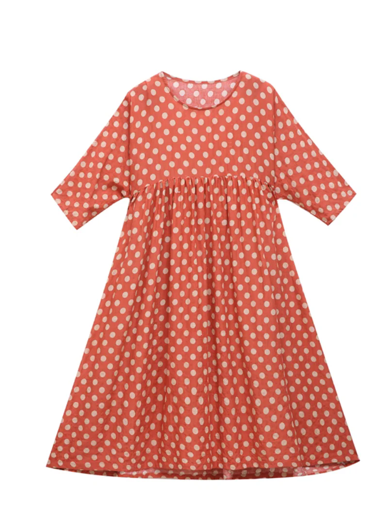 Eye's Touching Polka Dot Smock Dress - Image 4