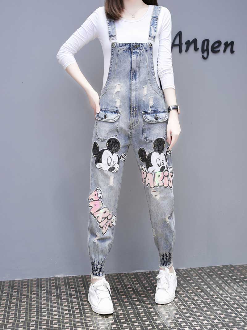 Falling in Love Denim Overall Dungaree - Image 4
