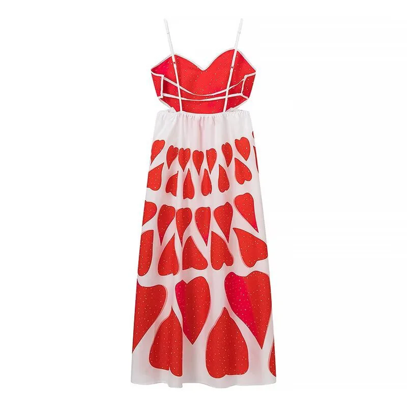 RED HEARTS V ECK SLING Dress - Image 6