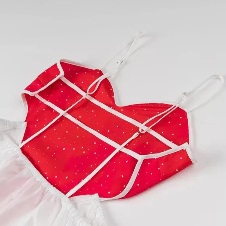 RED HEARTS V ECK SLING Dress - Image 8