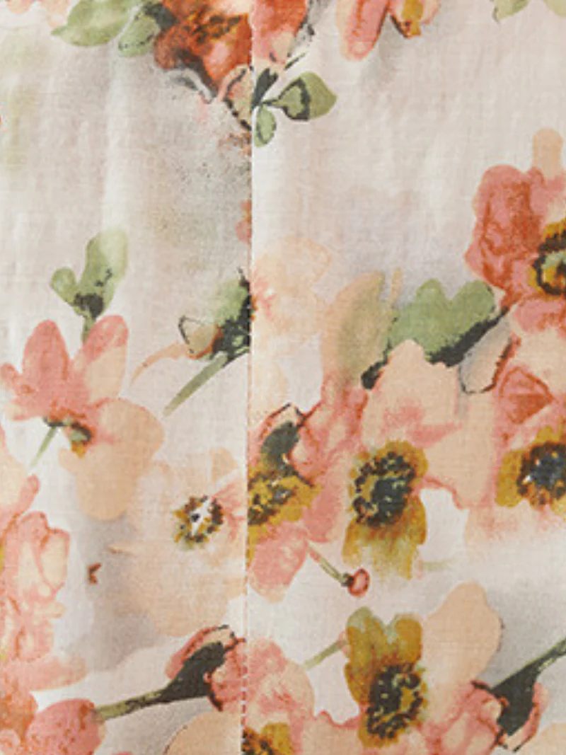Feel My Love Round Neck Floral Smock Dress - Image 2