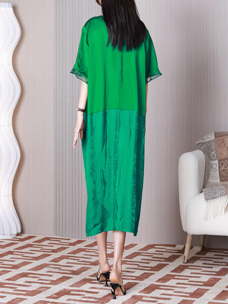 Feel My Love V-neck Loose A-line Dress - Image 5