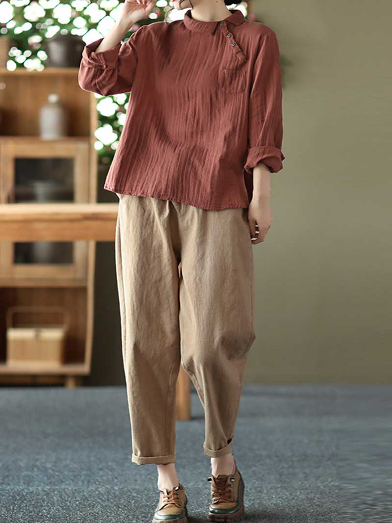 Feel The Heart Double-Layer Cotton Top - Image 9