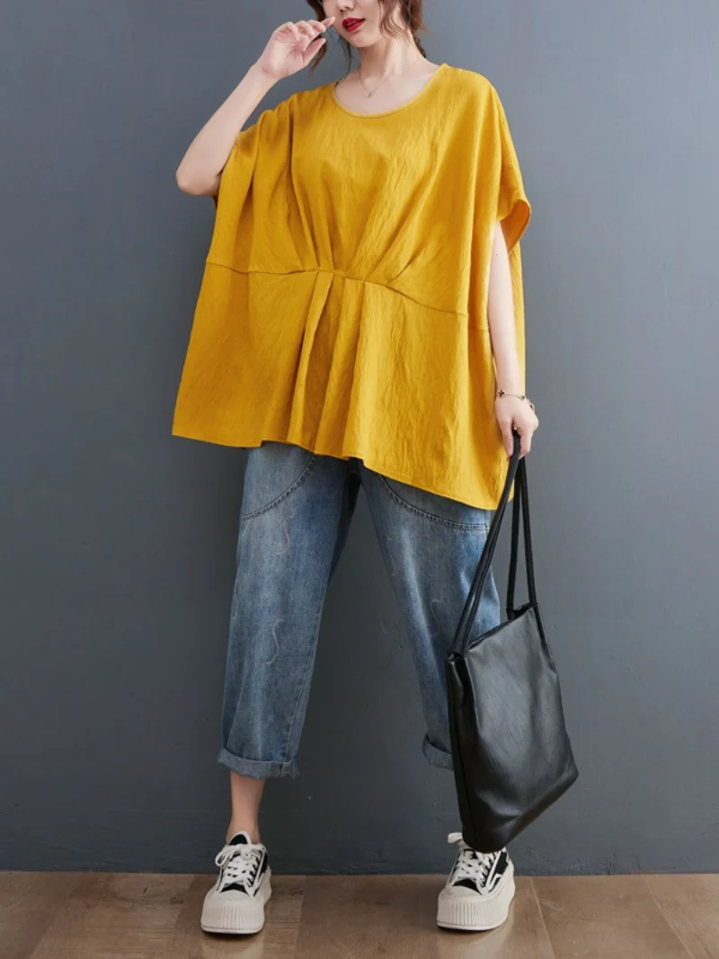 Feel The Heart Cotton Round Neck Top - Image 5