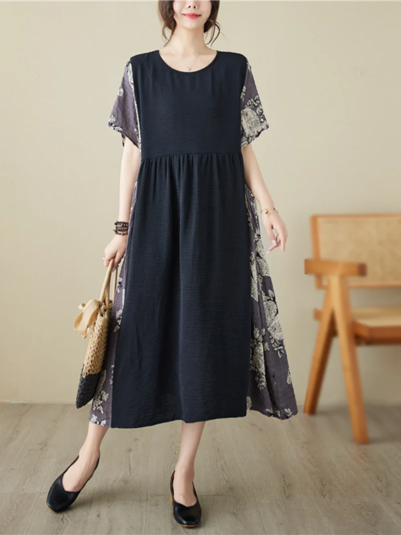 Feel The Moment Round Neck A-line Dress - Image 3
