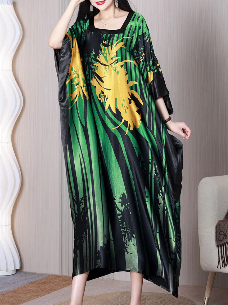 Feel The Moment Square Collar Loose A-line Dress - Image 4