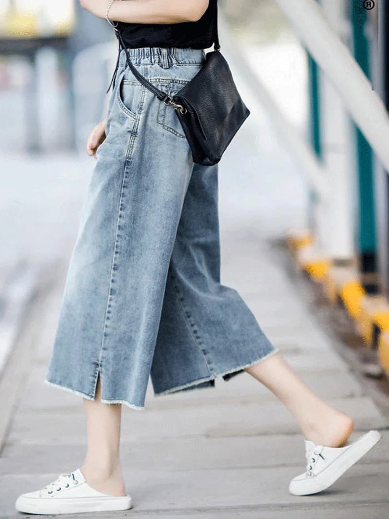 Feel You Are Falling Cropped Pant - Image 3