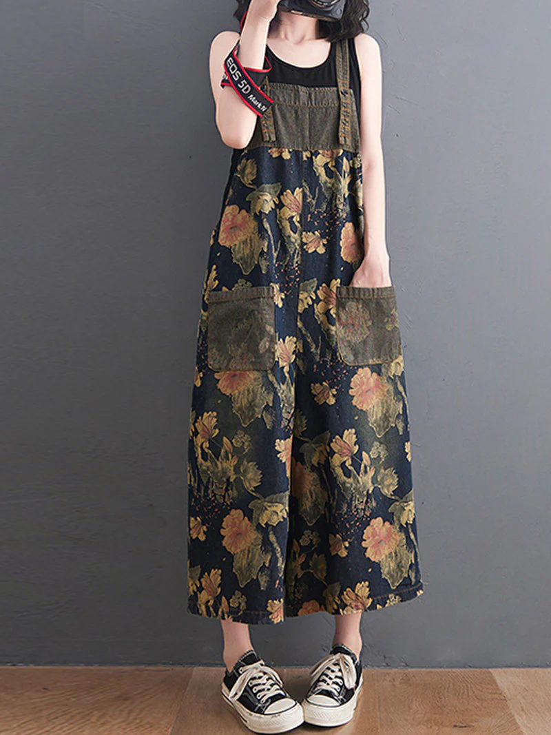 Find Your Way Printed Overall Dungaree - Image 2