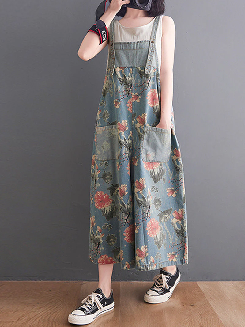 Find Your Way Printed Overall Dungaree - Image 5
