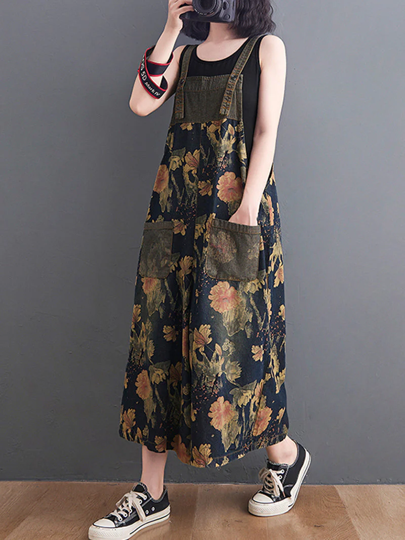 Find Your Way Printed Overall Dungaree - Image 6
