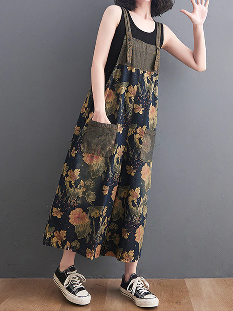 Find Your Way Printed Overall Dungaree - Image 7