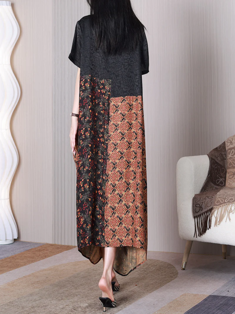 Find Your Way V-neck Middle Waist A-line Dress - Image 4