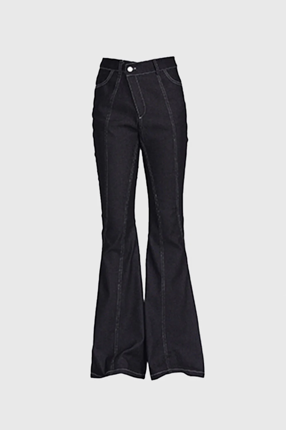 Flared Jeans - Black - Image 2