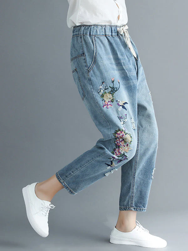 Comfy Floral Gun Pants - Image 3