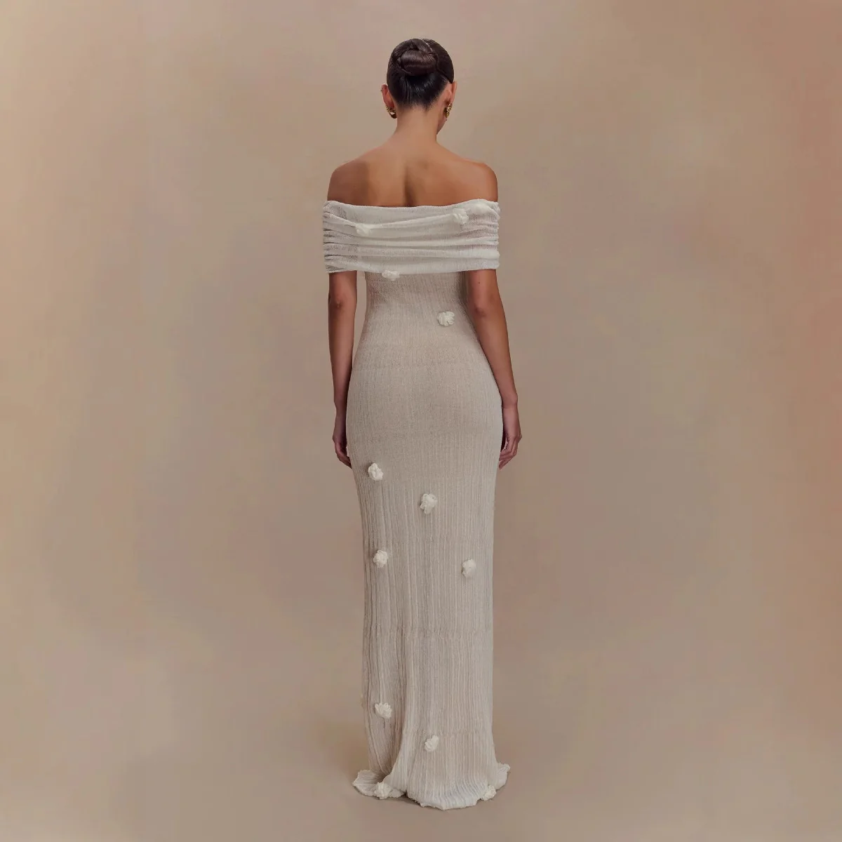 Floral One-Shoulder Midi Dress - Image 5