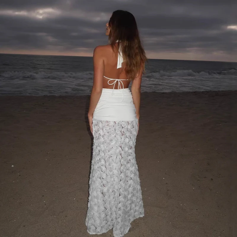 Floral Open-Back Midi Dress - Image 8
