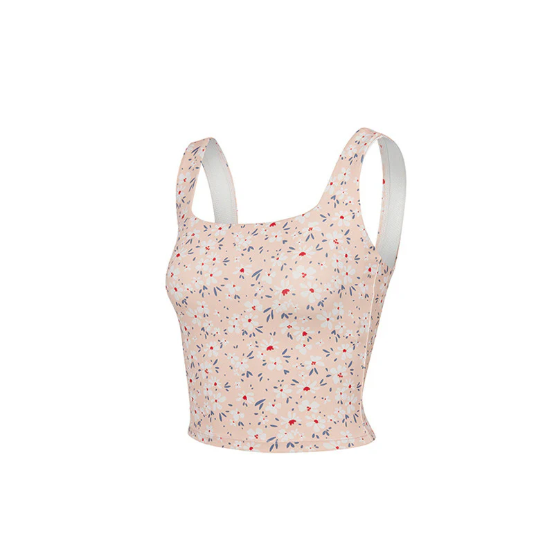 Floral Print Hanky Hem Zip Back Tank Top - Image 6