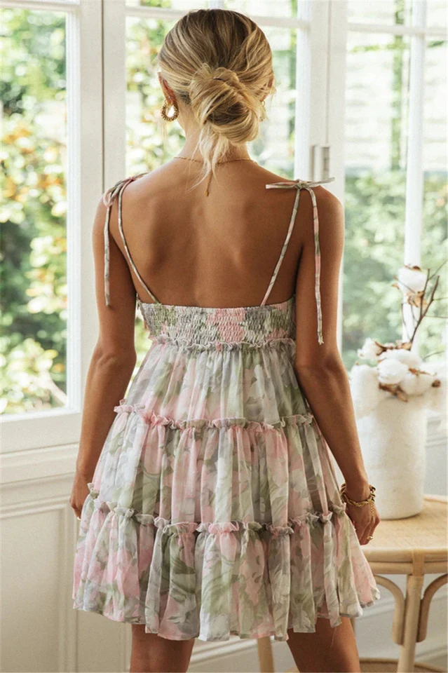 Floral Summer Boho Mini Dress - Image 10