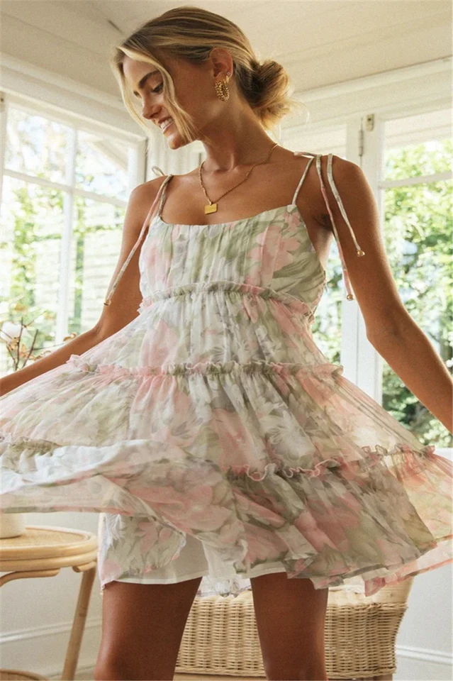 Floral Summer Boho Mini Dress - Image 12