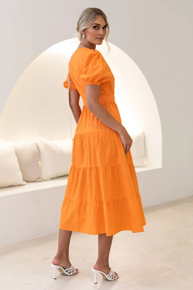 Floral Tiered Surplice Dress - Image 13