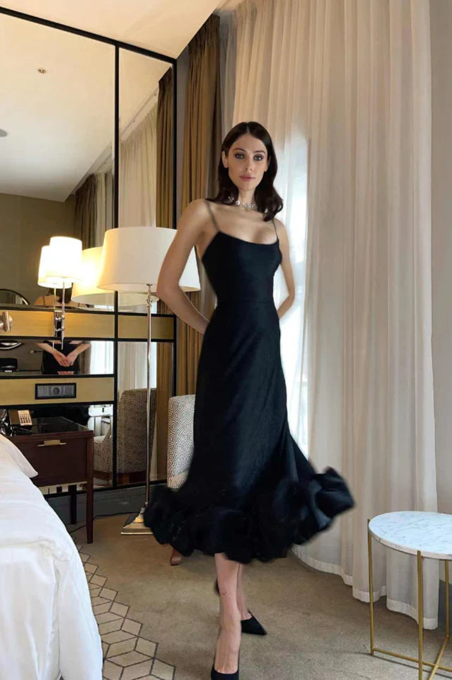 Flounce Bustier Midi Dress - Image 15
