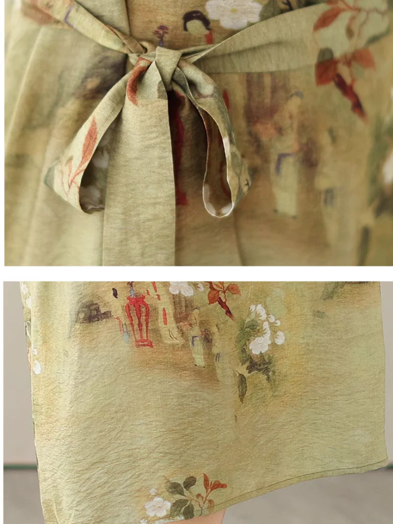 Flowy Lightweight Loose Midi Dress - Image 6