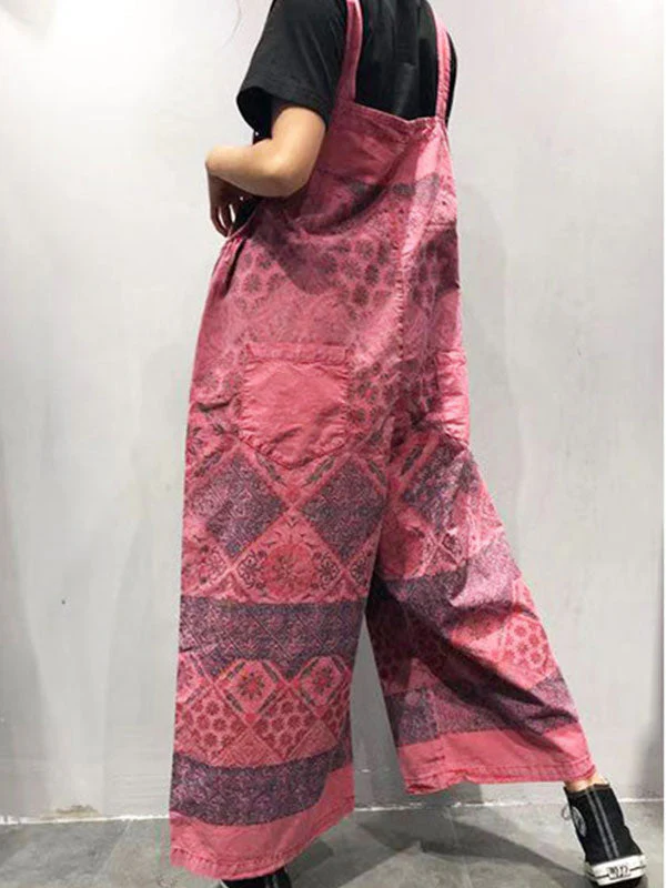 Flowy Functionality Cotton Overalls - Image 4