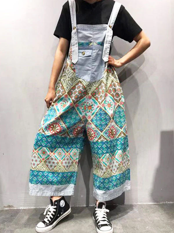 Flowy Functionality Cotton Overalls - Image 5