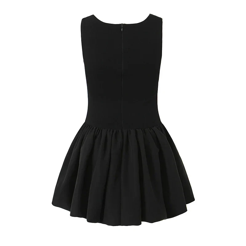 Fondness Frill Black Dress - Image 2
