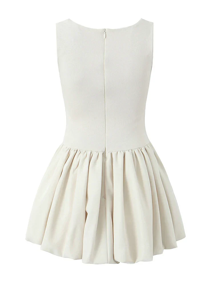 Fondness Frill Cream Dress - Image 2