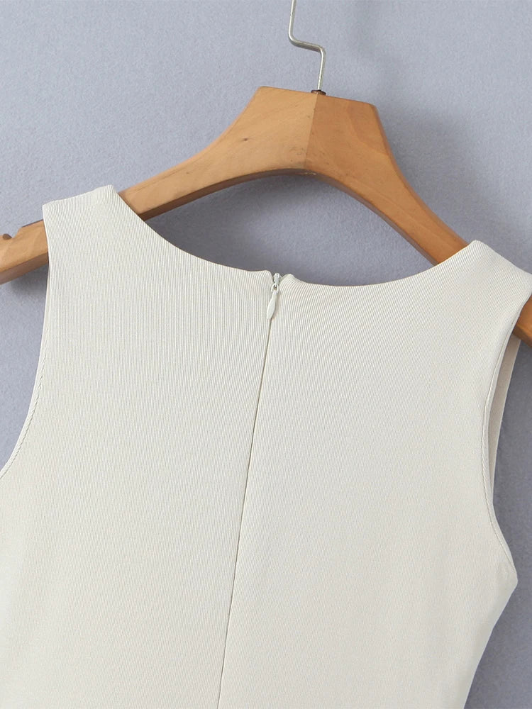 Fondness Frill Cream Dress - Image 3