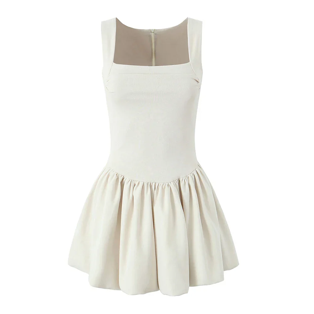 Fondness Frill Cream Dress - Image 6